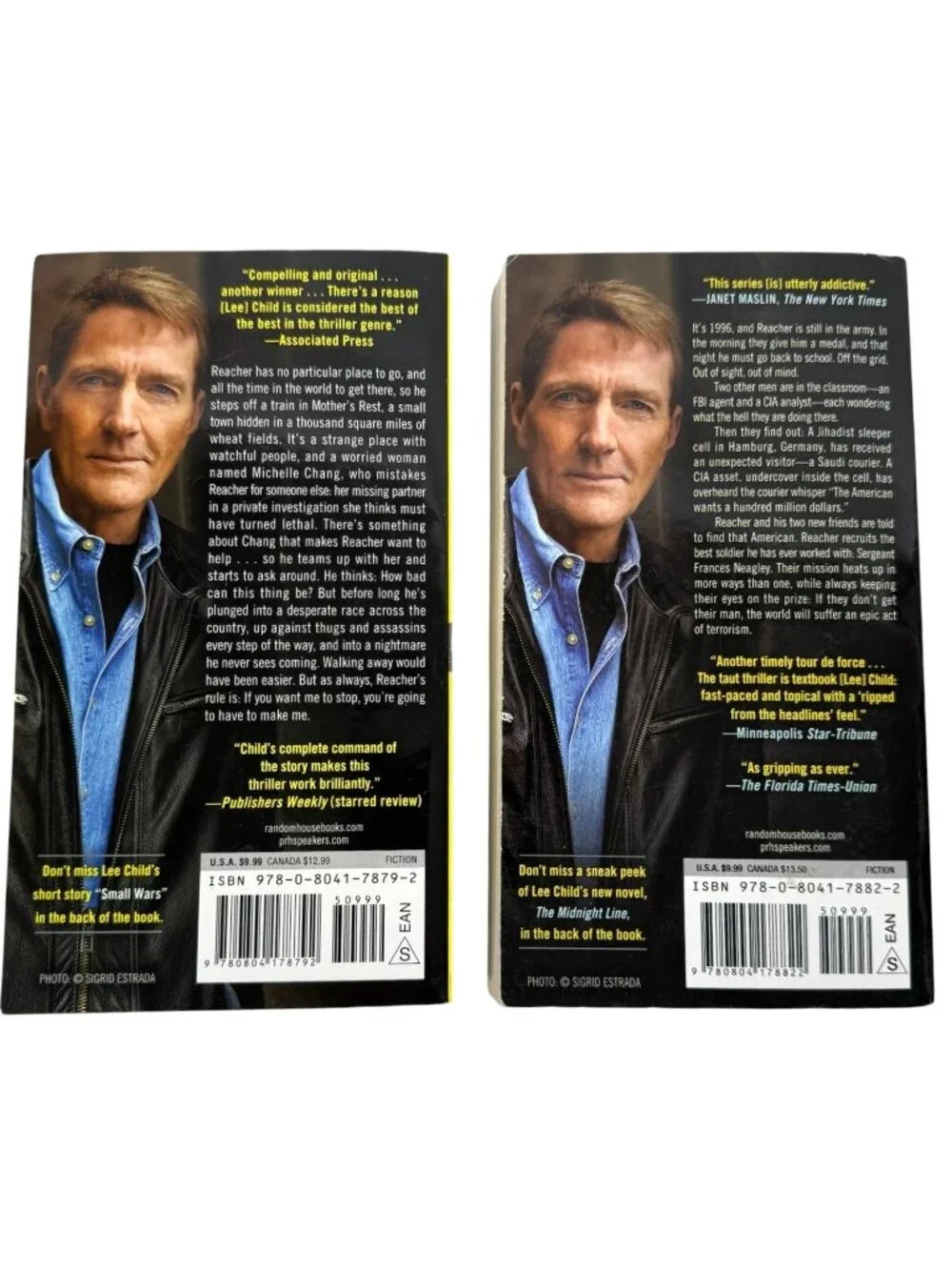 Jack Reacher Series‎ By Lee Child Lot Of 8 Paperback Books